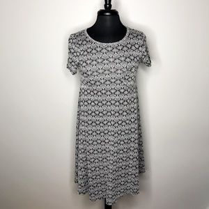 LuLaRoe Carly Damask Jacquard Dress